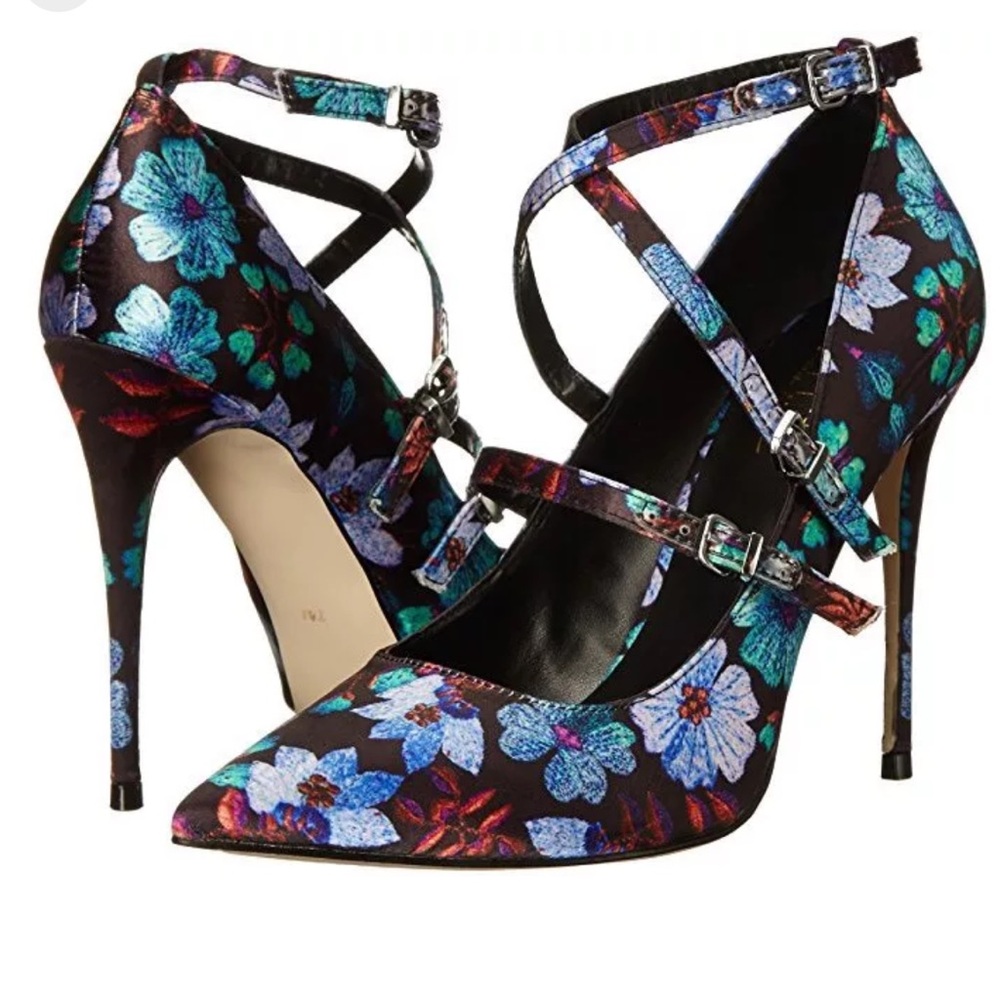 Nicole Miller Bristol Satin Stilettos